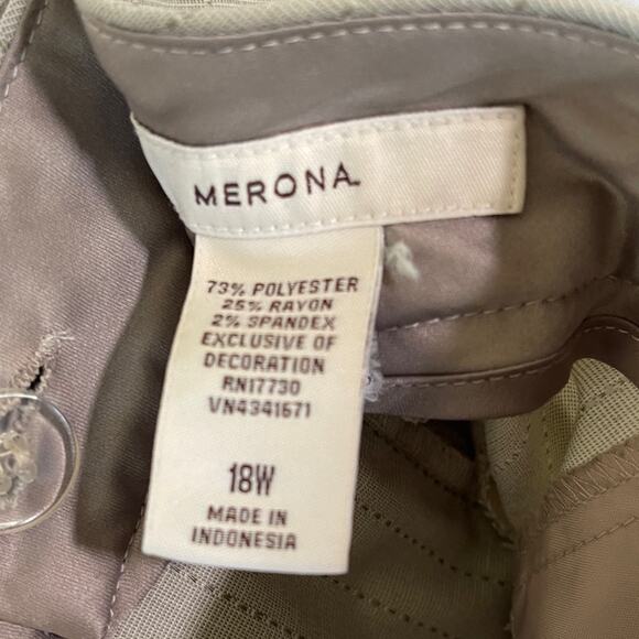 Merona Gray Capris with Button Detail - Picture 8 of 8